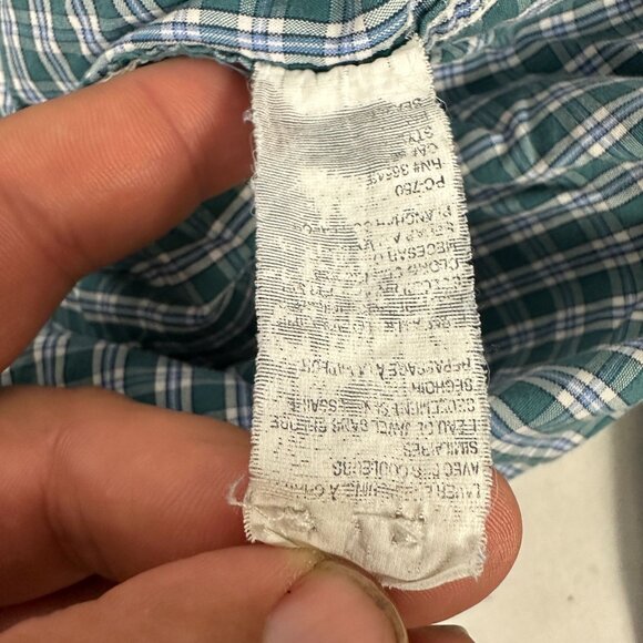 Izod Men's Button-Down Long Sleeve Plaid Shirt XXL Easy Care Cotton Blend - Picture 5 of 6